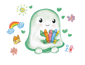 Boo Buddy with Crayons